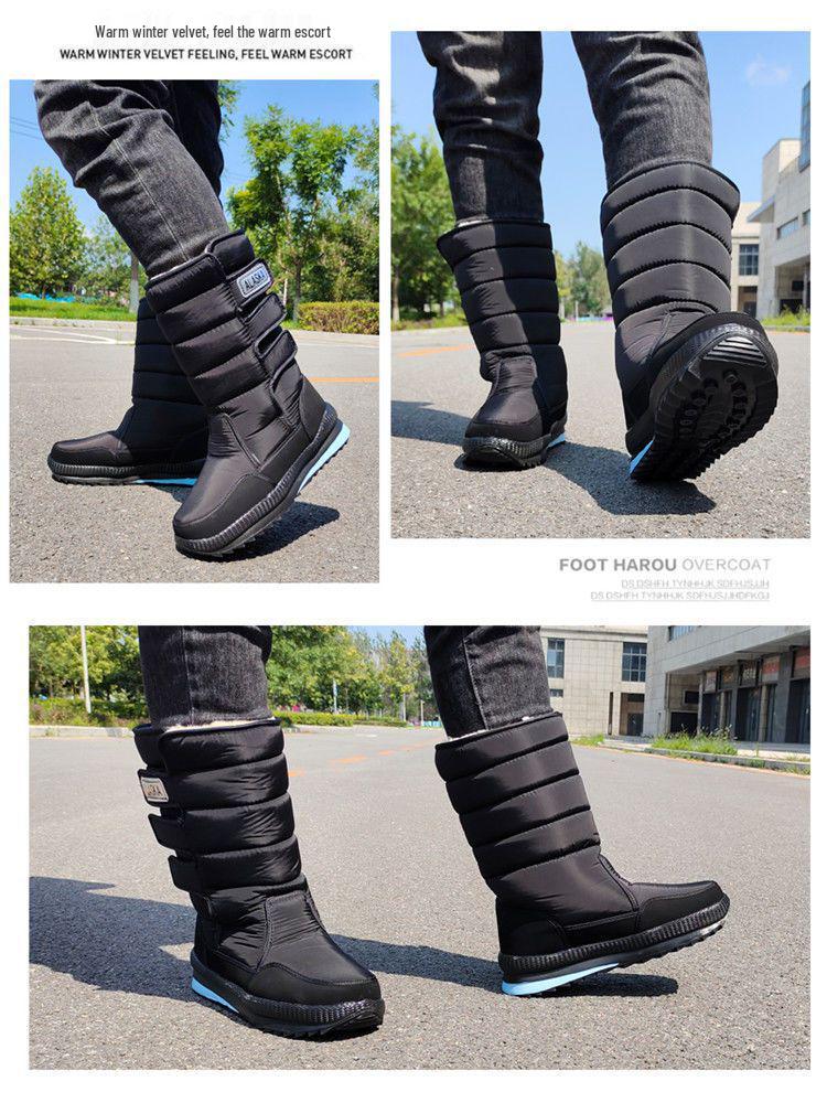 Northeast Unisex High-Top Snow Boots: Thickened, Non-Slip, Waterproof, Plus Velvet Warm, Winter Outdoor Footwear