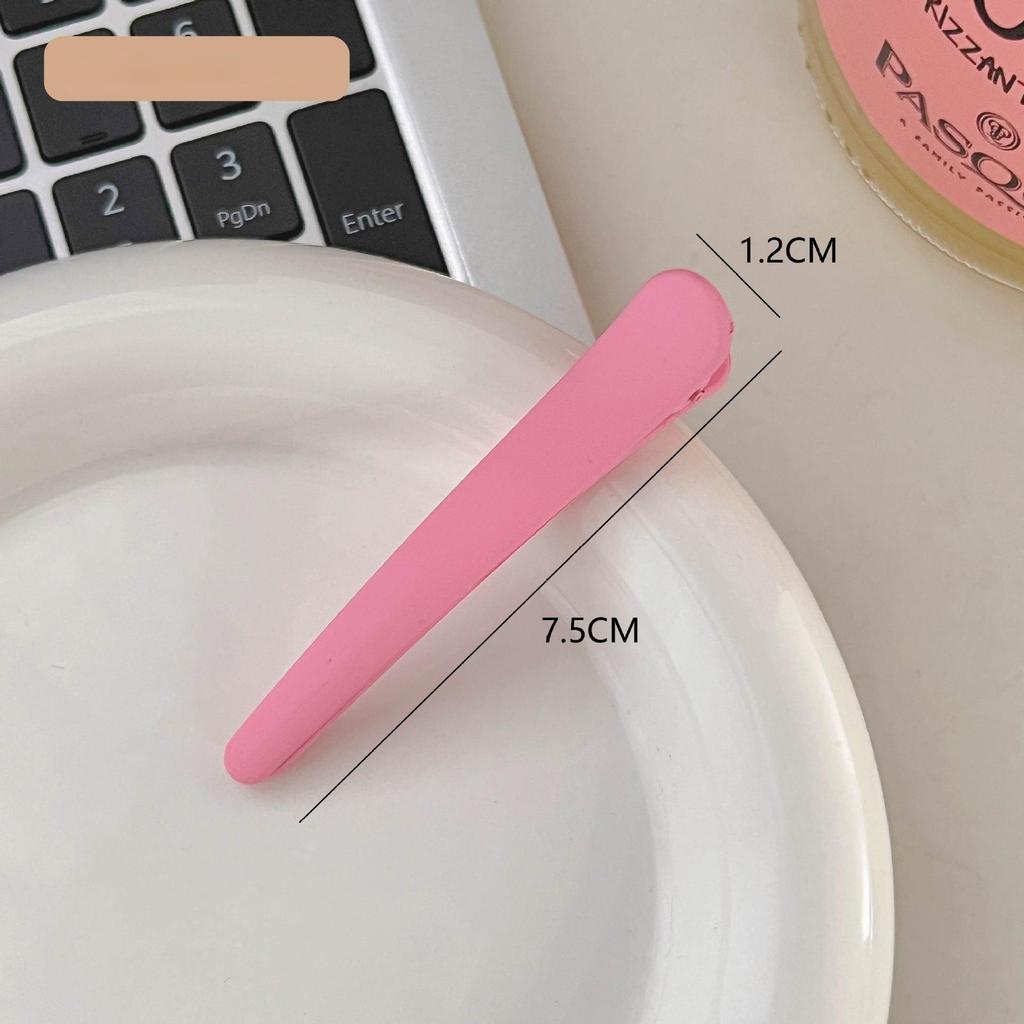 2PCS Ins Wind Hair Clip Frosted Duck Beak Clip Edge Clip Bangs Clip Simple Women's Seamless Hair Clip Korean Hair Accessories Clip