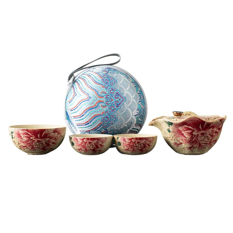 Keramik-Teekanne Wabi-Sabi-Stil Handgefertigt Kleine Retro-Pfinsten-Teekanne Für den persönlichen Gebrauch Zen-Teegeschirr Japanische Teezeremonie