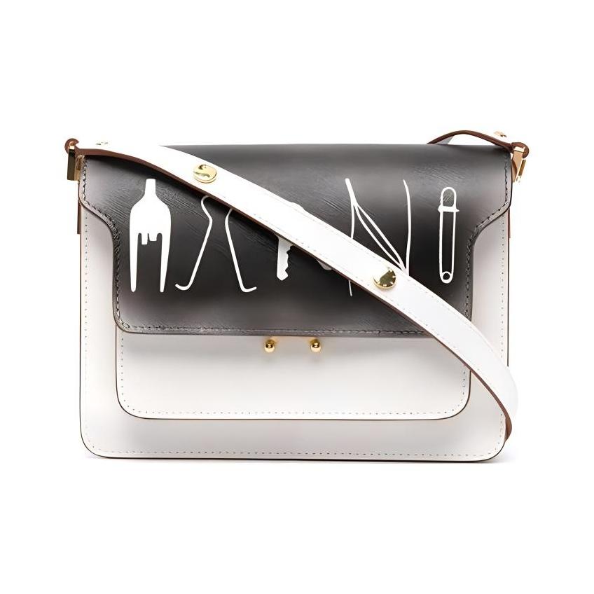 

Marni Crossbody Bag Leather Shoulder Bag Women bags White Multicolor SBMPN09P22-LV520-Z185M Basic Set (Bag+Dust Bag)
