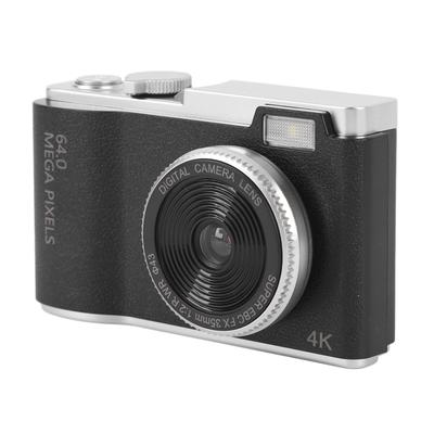 Cámara Digital 4K para Fotografía, Cámara Vlogging de 64MP con Zoom 16x, Cámara Selfie CCD Vintage, Cámara Compacta con Pantalla de 2.4 pulgadas, Cámara de Viaje Retro
