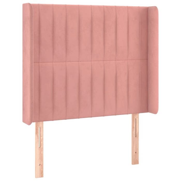 VidaXL Tête de Lit à LED Meuble de Chambre à Coucher Accessoire de Lit Simple Tête de Cadre de Lit Intérieur Rose 3124327