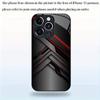 Mode geometrisch patroon gehard glazen telefoonhoes geschikt voor iPhone 17 16 15 14 13 12 11 Pro/Max/Plus anti-val achterkant