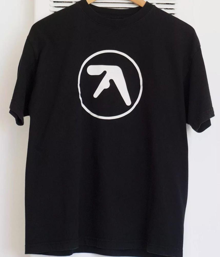 Футболка с логотипом Aphex Twin Полный размер S-5XL Унисекс Футболка M