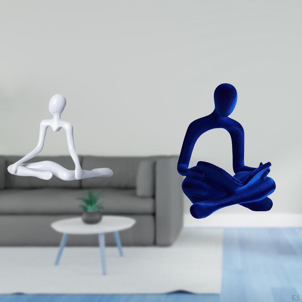 Creative Human Abstract Thinker Statue Decorative Figurine Unique Art Sculpture Desktop Ornament for