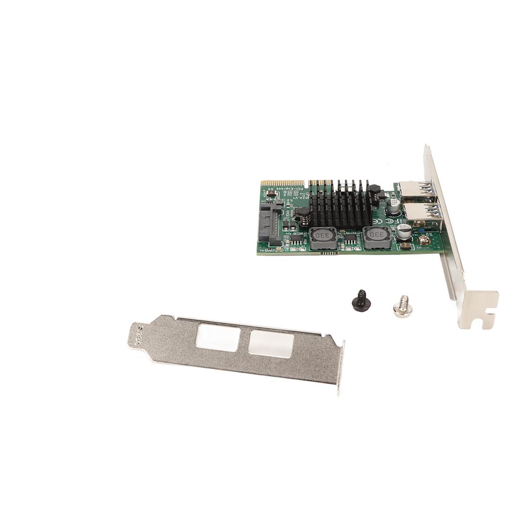 USB3.2 Expansion Card 2 Ports High Speed 10Gbps ASM3142 Chip USB Expansion Card for Win Xp for Win7 for Win8 for Win10