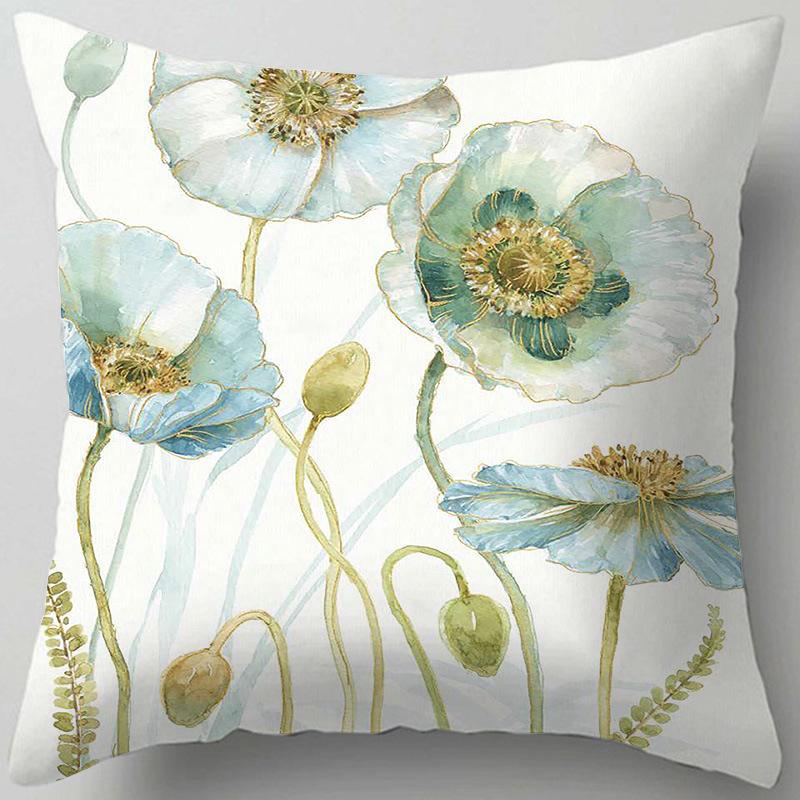Home Decor Floral Patterns: Cherish Every Moment Pillow Covers Pattern Cushion Cover Suitable for Sofa Bedroom Car Pillow Cover