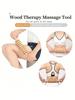 Nine-wheel wooden massage rollers - full-body meridian massager - home fitness device