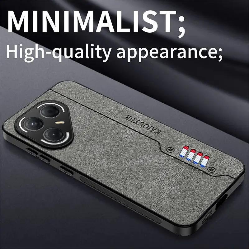 For Tecno Pova7 Ultra Case Luxury Vintage Nappa Leather Soft Edge Cover For Tecno Pova7 Pro Shockproof Bumper Funda