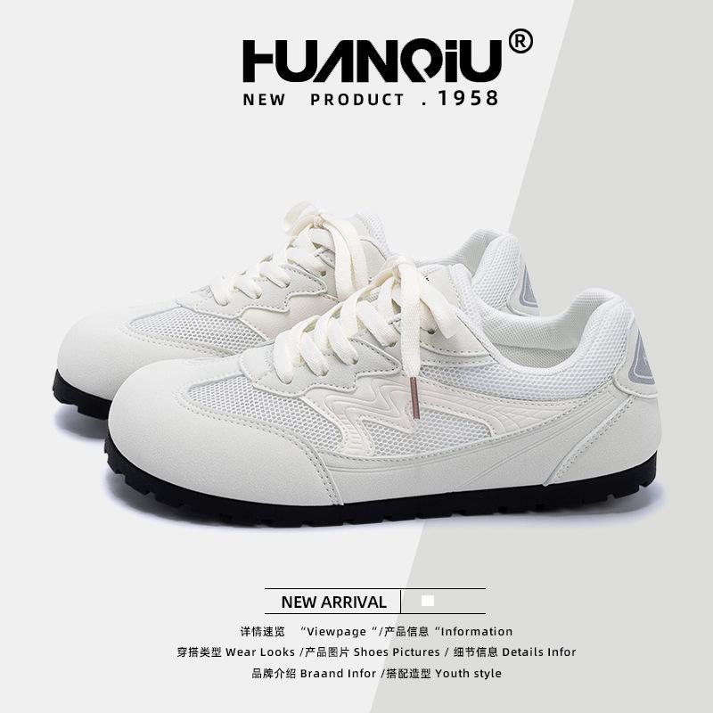 Global ugly cute board shoes women's ZHQ3756 new summer breathable design little white shoes soft baseplate shoes women