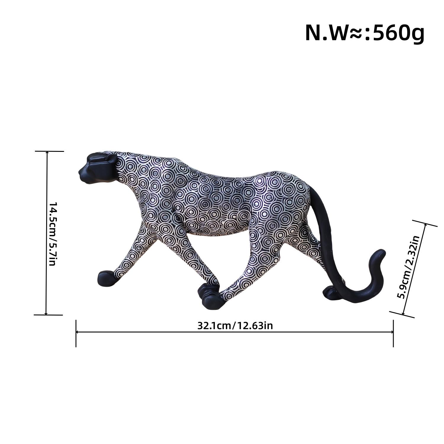 

Сучасний простий порошковий леопардовий домашній декор вітальня офіс робочий стіл прикраса смоли ремесла