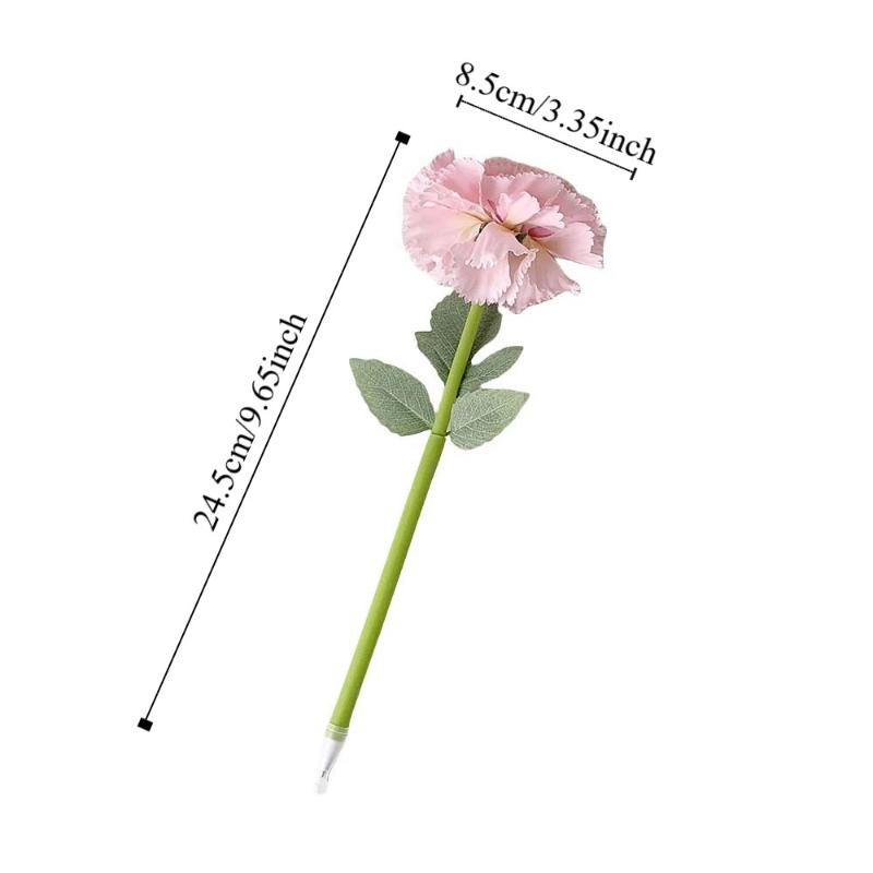 Artificial Flower Flower Ballpoint Pen Teacher's Day Gift Writing Smoothly Neutral Gel Pens Sweet Carnation Rose
