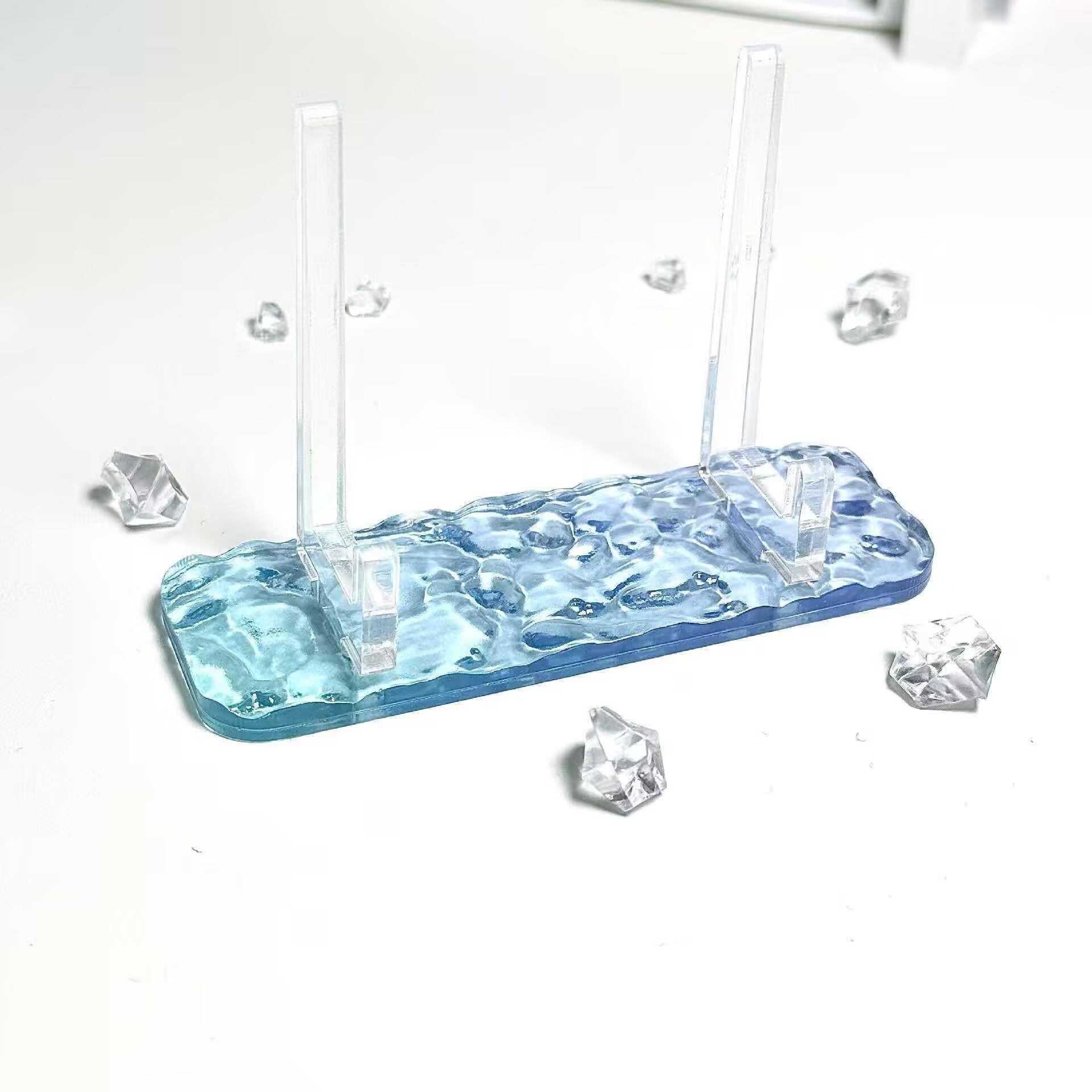 

Clear Acrylic Anime Merchandise Display Easels Rack Love and Deepspace Genshin Impact Honkai Star Rail Water Ripple Bracket