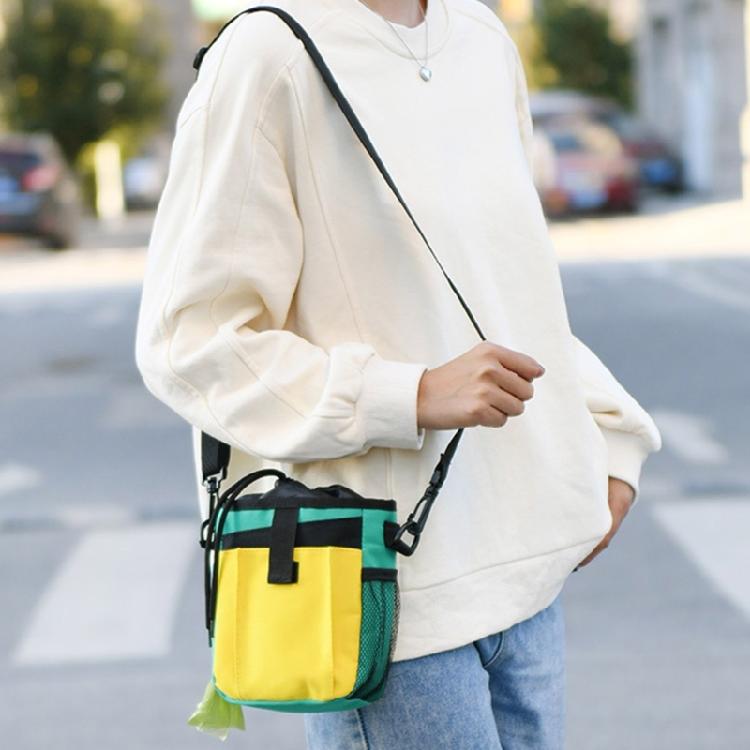 Nastavitelná taštička na pamlsky pro psy Tréninková ledvinka pro venkovní procházky s držákem na sáčky na exkrementy Cestovní potřeby pro výcvik domácích mazlíčků