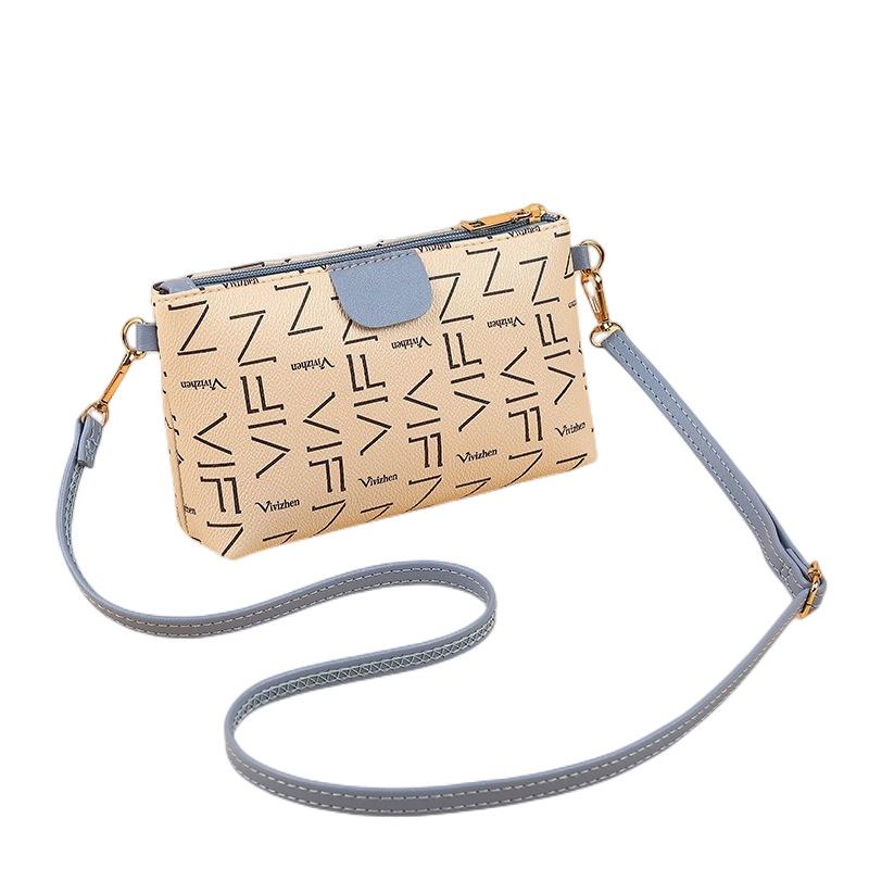 Small Square Crossbody Pvc Bag With Card And Coin Compartments