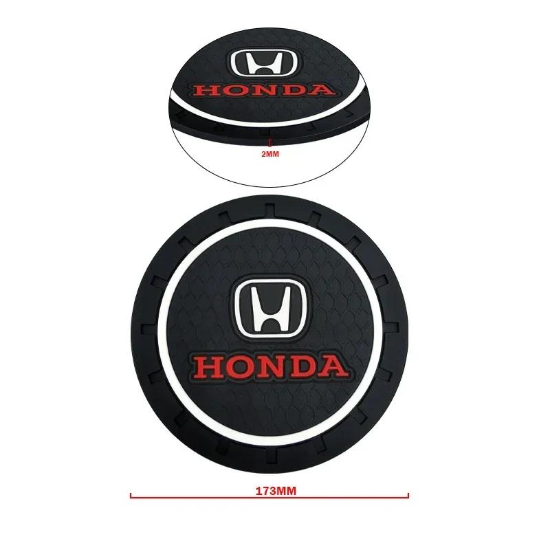 2025 Hot 1/2pcs Car Heat-resisting Coaster Silica Gel Water Cup Slot Dirt Pad For Honda Pilot Odyssey Jazz Accord City Civci CRV