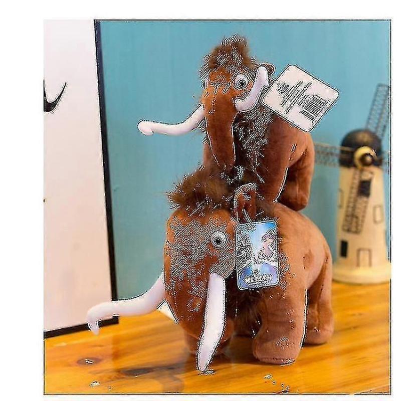 Ice Age Mammoth Plush Toy with Squirrel - Cute Children's Birthday Gift