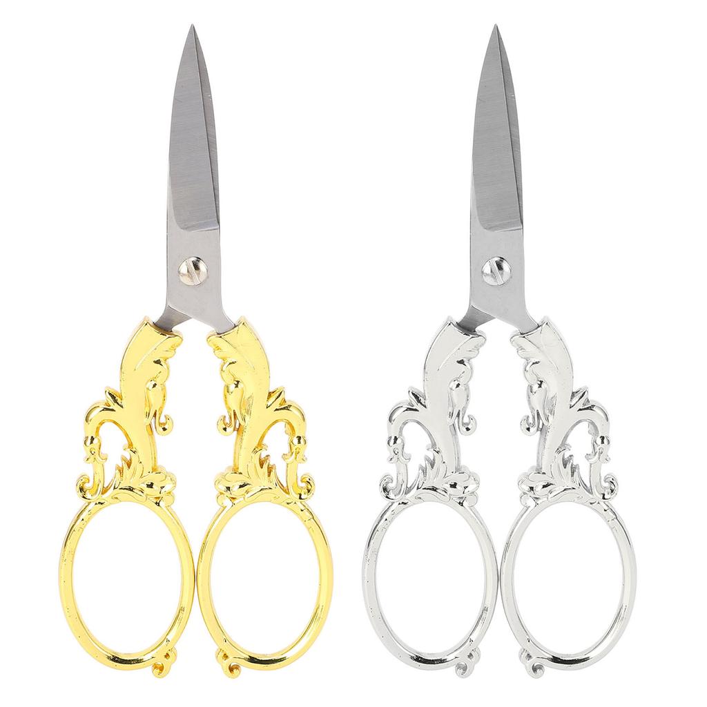 Embroidery Scissors Retro Stainless Steel Multifunctional Portable Scissors Shear Sewing Supplies