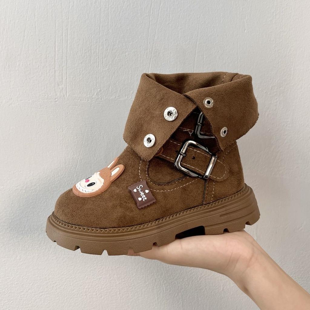 Modische zweiteilige Kinder-Stiefeletten für Herbst und Winter, niedliche Stiefeletten für Mädchen