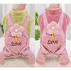 Autumn and Winter Teddy, Small and Medium-sized Dog, Bichon Frise, Pet Cat, Thickened Cat, Warm Four-legged Dog Clothing and Supplies