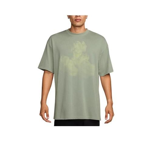 

Чоловіча мінімалістична футболка Nike для бігу з коротким рукавом, зелена EU XL