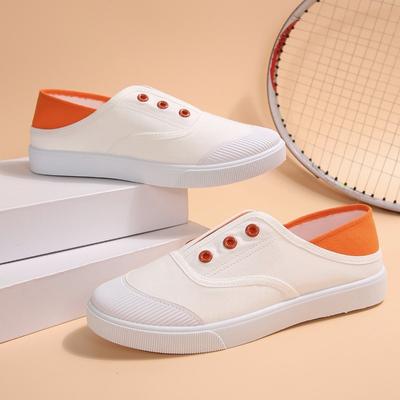 Shoes for Women 2024 Plus Size Women's Vulcanize Shoes Outdoor Women Sneakers Mixed Colors Slip On Flat with Ladies Casual Shoes