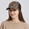 Breathable Visor Hat Soft Mesh Peaked Hat Hip Hop Leopard Print Baseball Cap  Summer