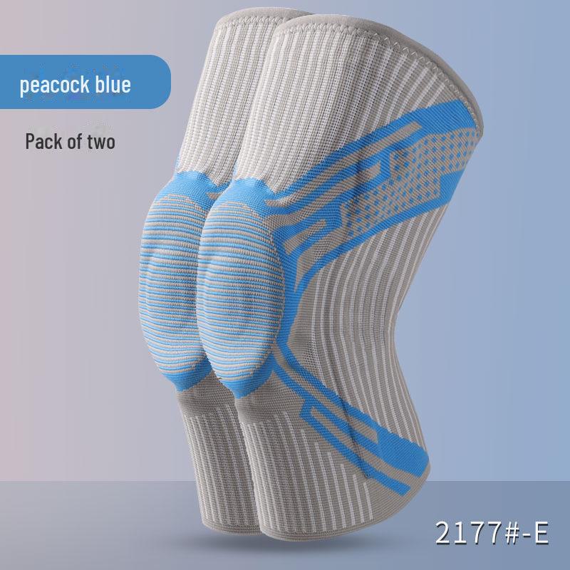 Genunchiere de silicon pentru bărbați - Protecție sportivă pentru alergare, fitness, baschet, sărituri; Compresie caldă cu suport patelar.