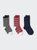 Uniqlo Socks 3p  Stripe 