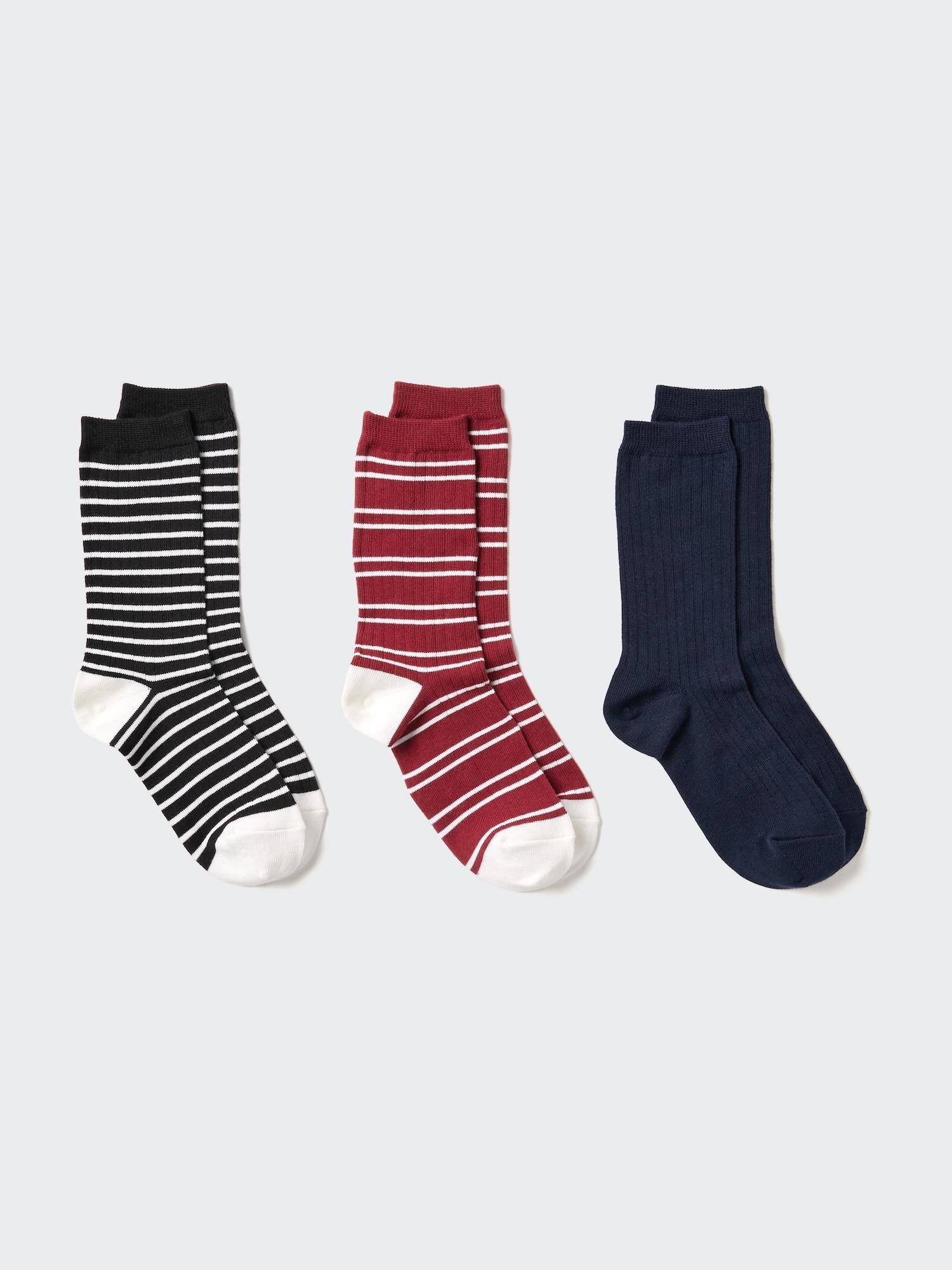 

Uniqlo Носки 3p полосатый 09 BLACK/WOMEN 2325