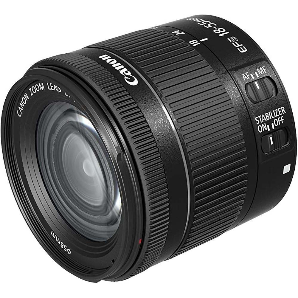 Canon Standard Zoom Lens EF-S18-55mm F4.0-5.6IS STM APS-C Compatible