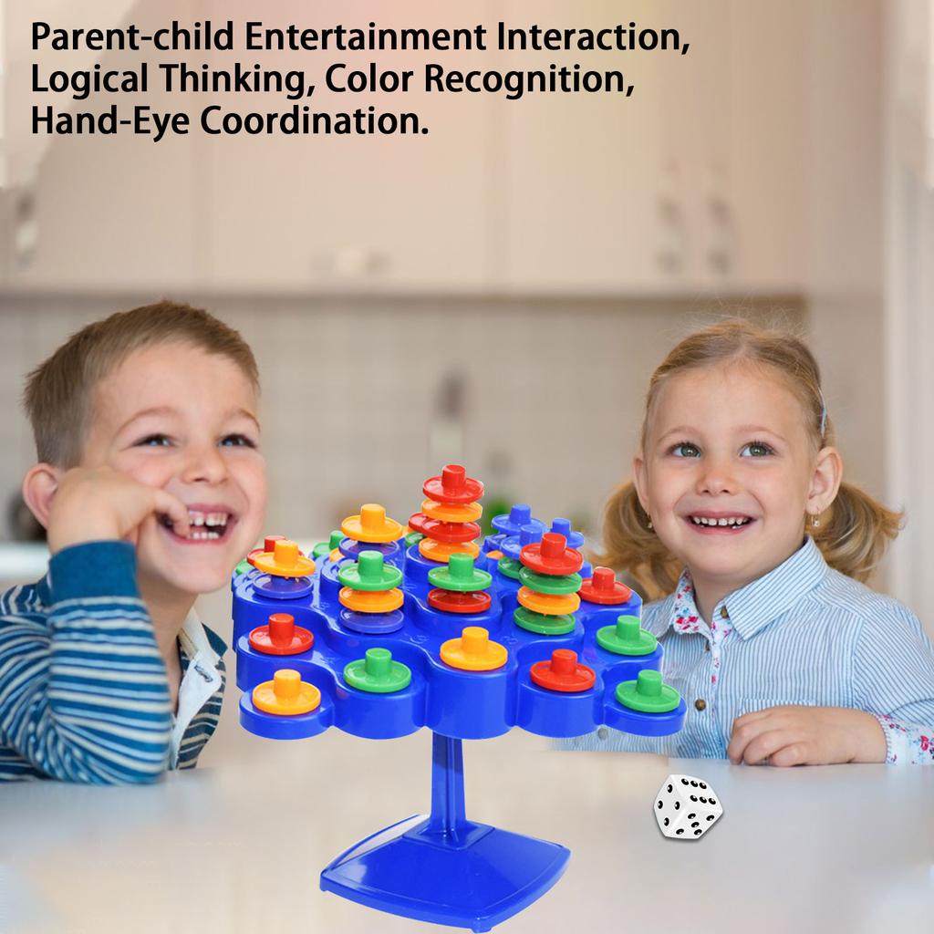 1 stuk Balans Draaitafel Stapelbord Voor Ouder-Kind Activiteit Stimuleren IQ Kinderen Kinderspeelgoed Verjaardagscadeau Kerstfeestspel
