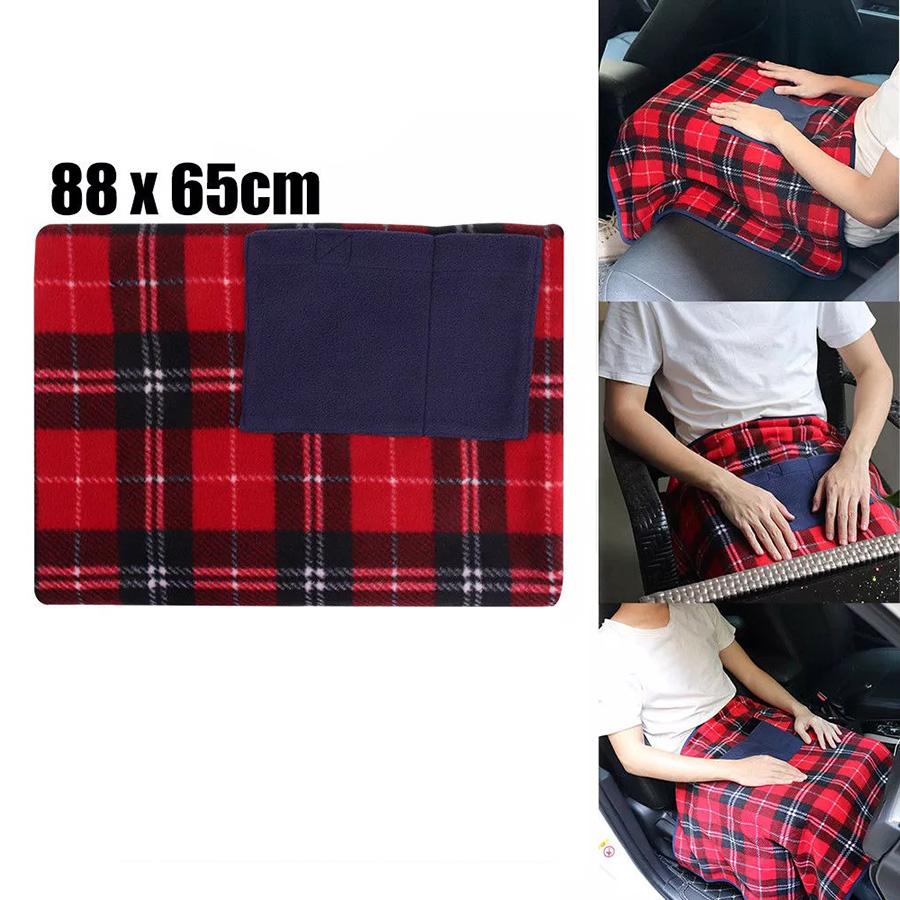 electric heating blanket made of fleece, washable, polyester, warm