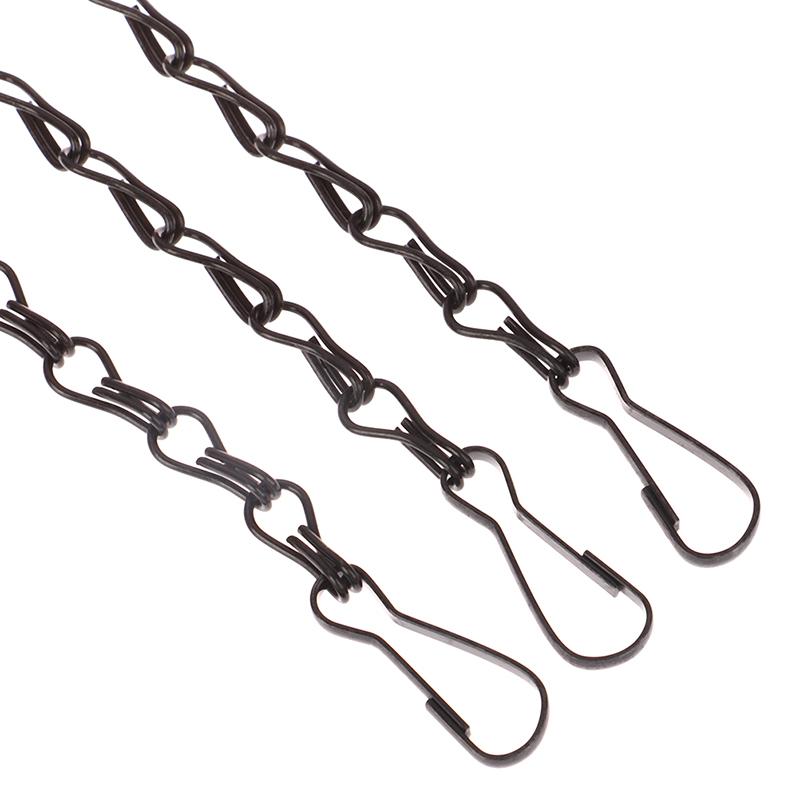 1Pc 40/50Cm Imitation Rattan Hanging Basket Flower Pot Chain With 3 Hooks Chains Plants Plant Grow Basin Home Garden Decor