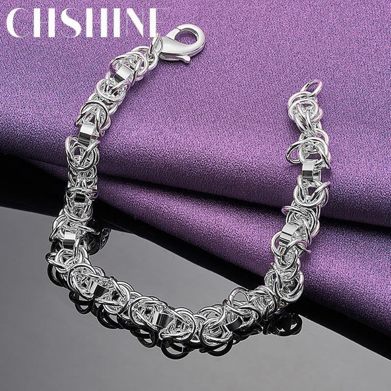 CHSHINE Argent Sterling 925 Hommes Bracelet Chaîne Exquis Pour Femmes Mariage Mode Charme Bijoux