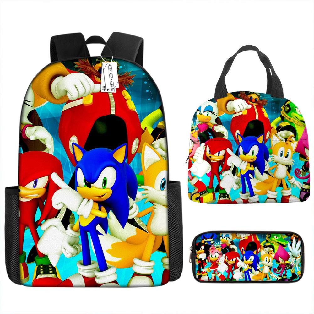 Backpack Trend Backpack Anime Large Capacity Elementary School Bag Lunch Bag