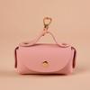Leather Pet Waste Bag Dispenser Multi-Color with Keychain Dog Waste Bag Multifunctional Lightweight Pet Poop Bag For Outdoor Use