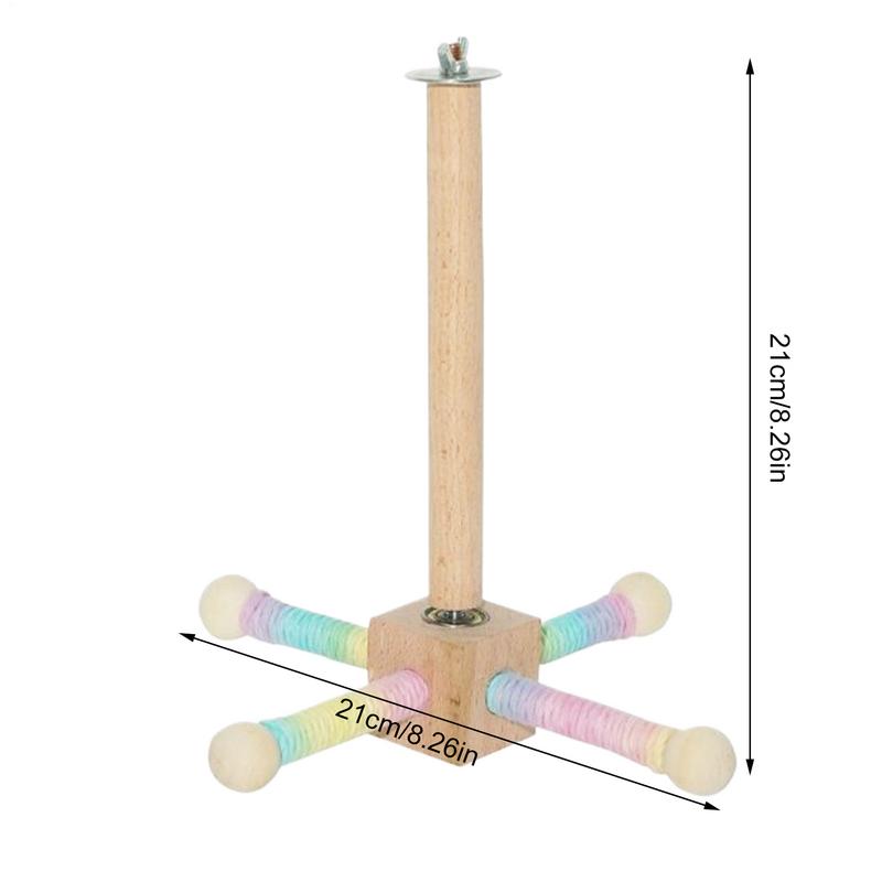 Bird Perches For Cage Bird Perches For Parrots 360 Degree Rotating Wooden Toys For Indoor Cages Outdoor Aviaries Travel Carriers