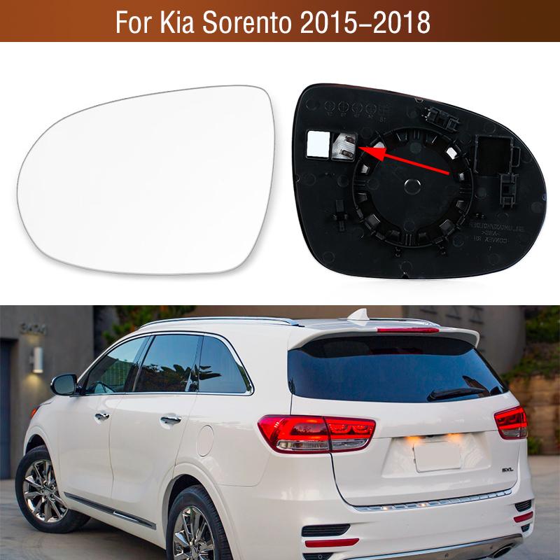 For Kia Sorento 2015 2016 2017 2018 Car Wing Door Side Mirror Heated Lens Exterior Rearview Mirror Glass With Heated