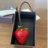 Strawberry Pendant Keychain Cute Red Pink Bag Decoration Accessory Pendant