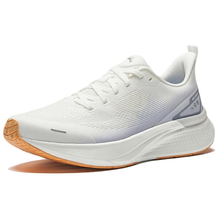 Anta Hydrogen Run Seven Comfortable Versatile Durable Breathable Low-Top Casual Running Shoes Men sneaker White Gray 112525541-1