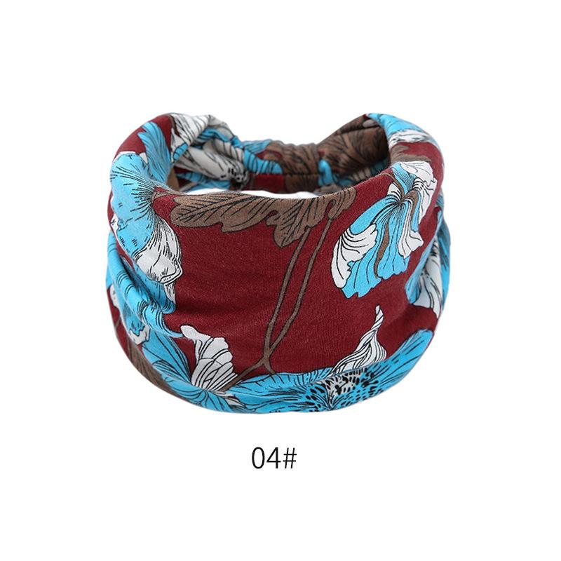 

Bohemian Style Hair Bands, Personalized Elastic Wide Edge Breathable Headwear