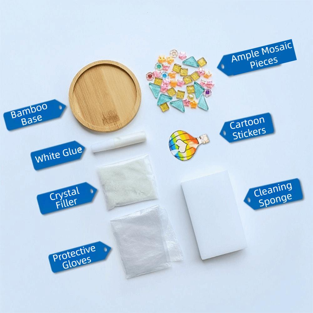 Intellectual Development DIY Mosaic Coaster Kit DIY Mosaic Cup Mat  Hands on And Brainstorming