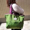 Bag Large Capacity Letter Solid Color Foldable Storage Bag Korean Shoulder Bags Women Shopping Bag