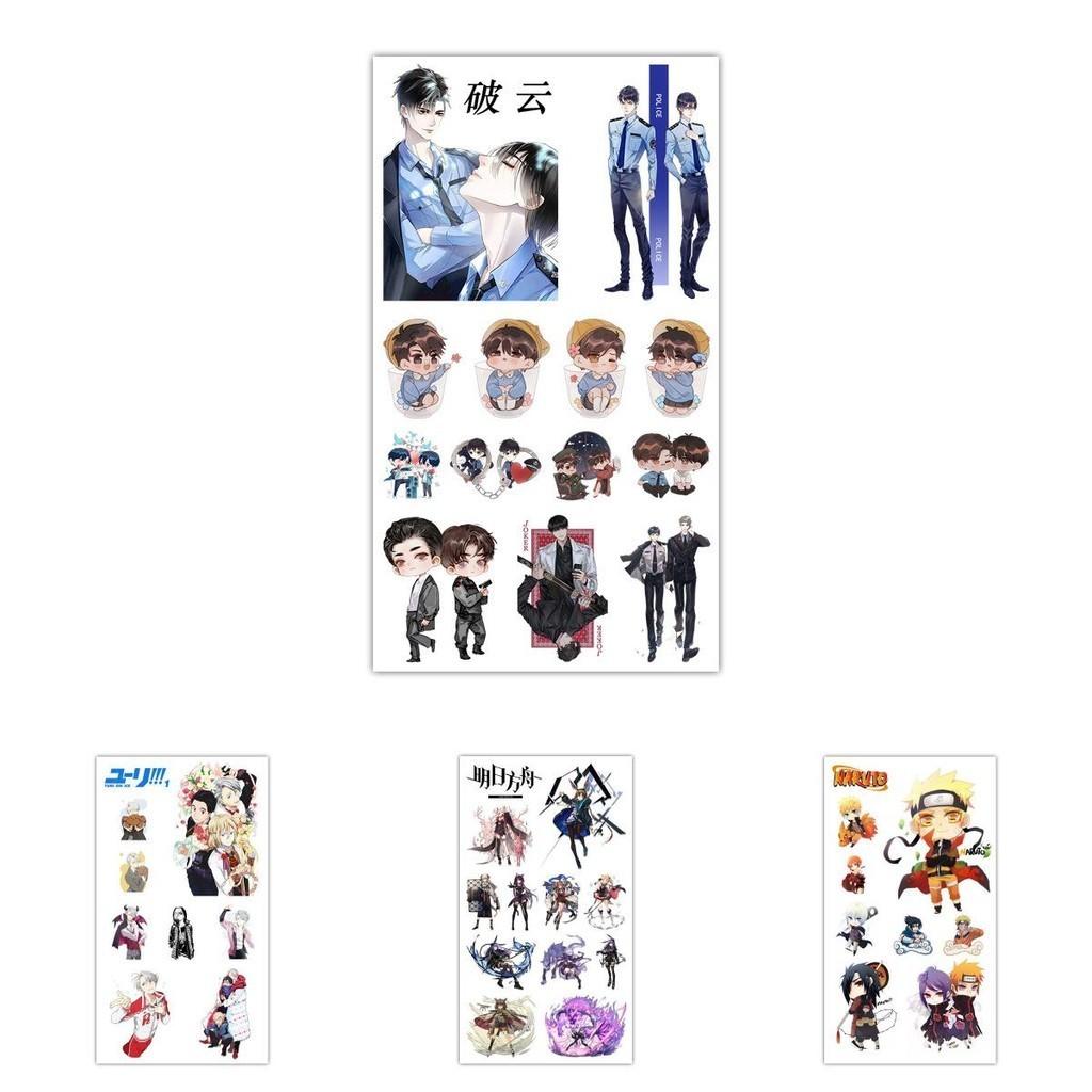 Waterproof Anime Mini Tattoo Sticker With Lovely Designs For Creative Personalization