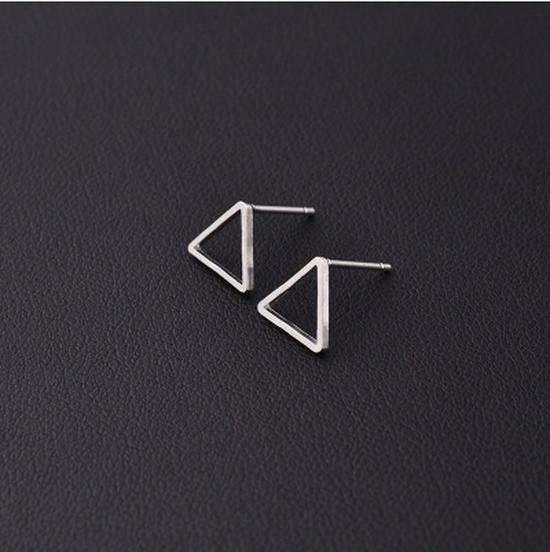 Trendy Geometric Earrings: Square, Circle, Triangle Designs