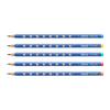 Doms Groove Super Dark HB/2 Graphite Pencils Jar Pack 50 pcs with Innovative Groove Grip for Sketching Drawing School