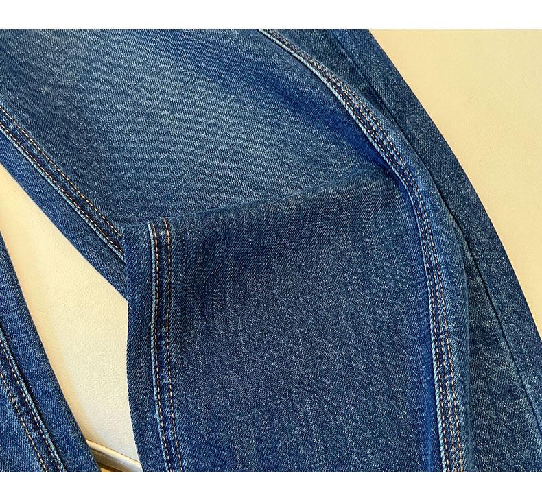 Damen Retro High-Waist Locker geschnittene Plus Samt Jeans, Winter 2026 Denim Weite Hosen.