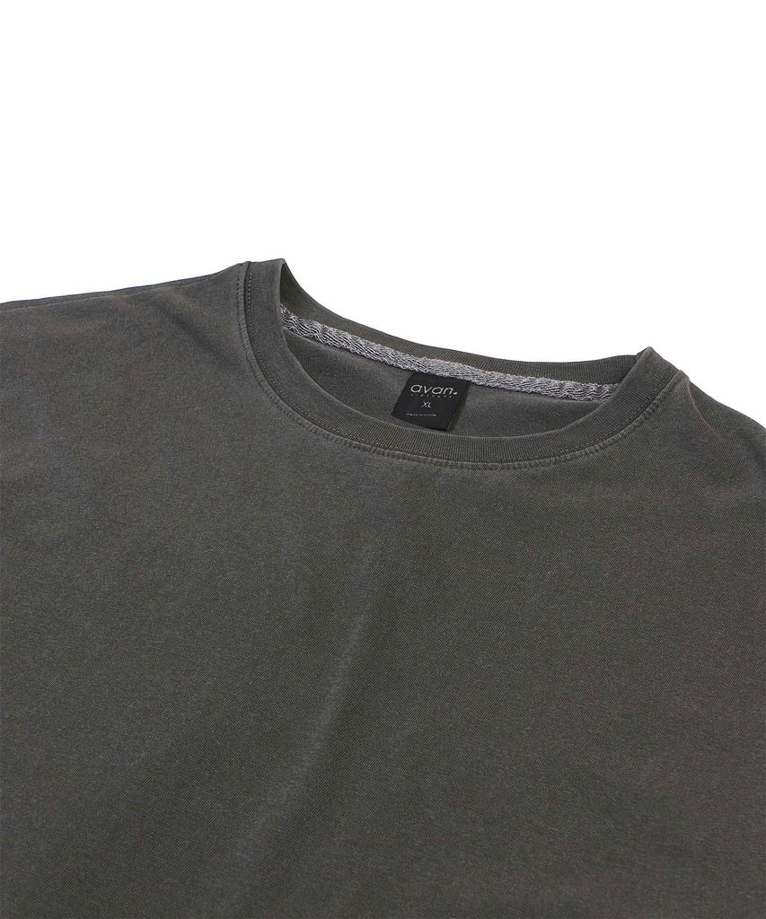 Aban Binmu Pigment Oversized Embroidered T-Shirt Charcoal Gray