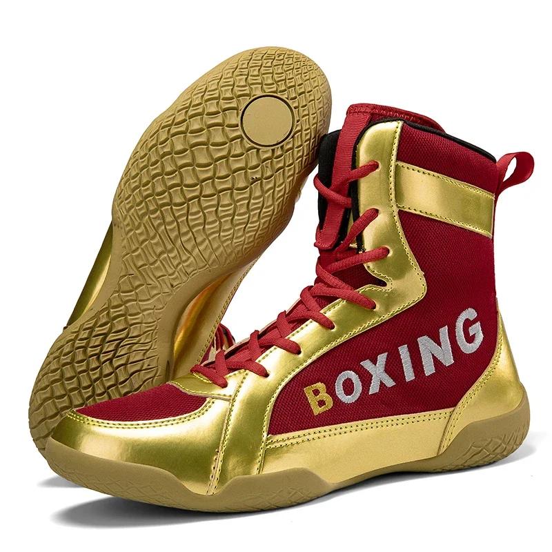 Boxing Boots Men Professional Wear-Resisting Sneakers Sports Training Combat Adult Fitness Athletic Brand Non-Slip Boxing Shoes